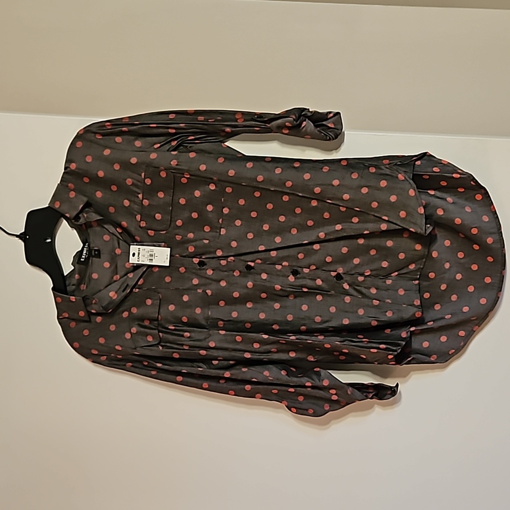 Polka-dot blouse